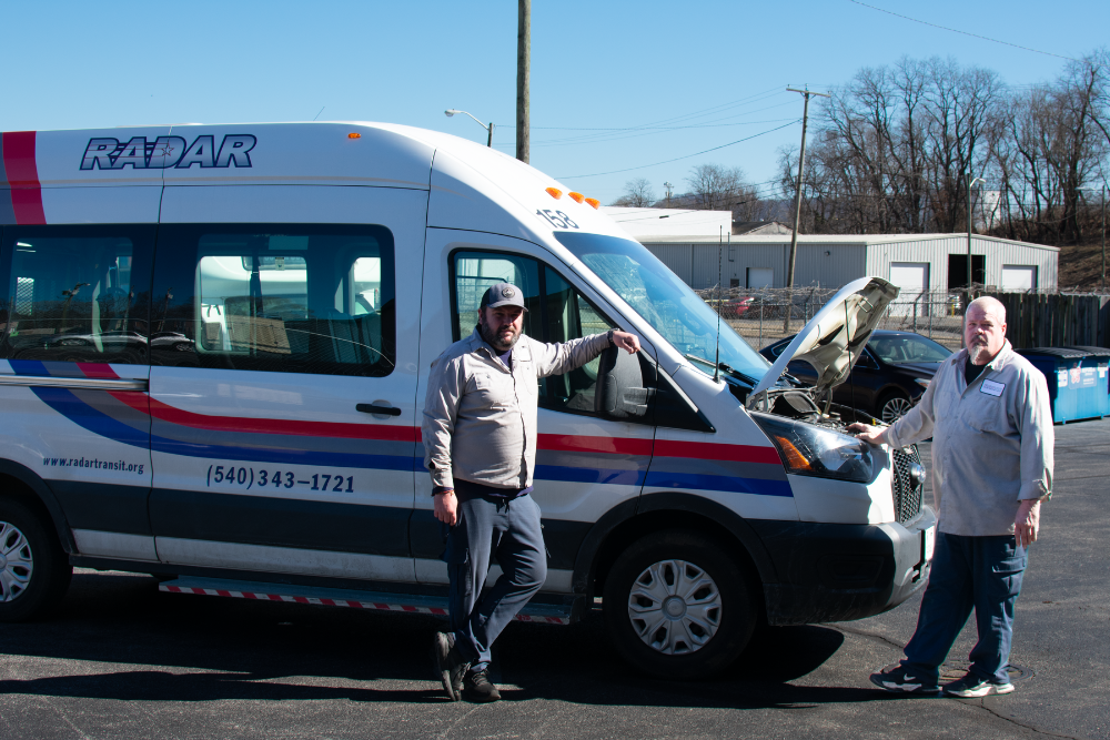 Team working on RADAR bus