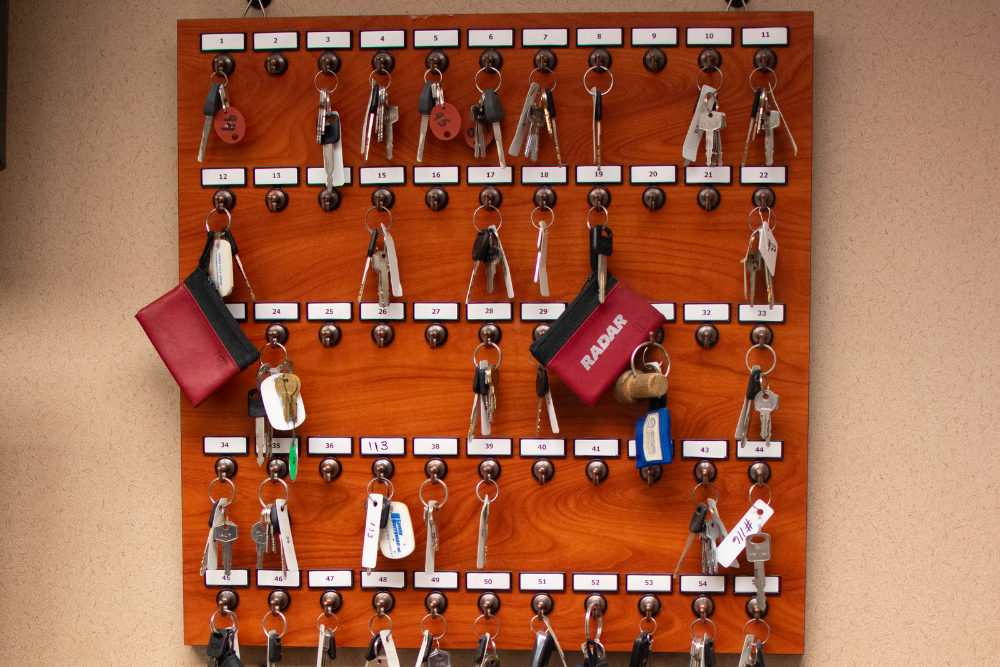 key rack in RADAR office